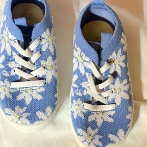 Carter's Blue and White Floral Sneakers